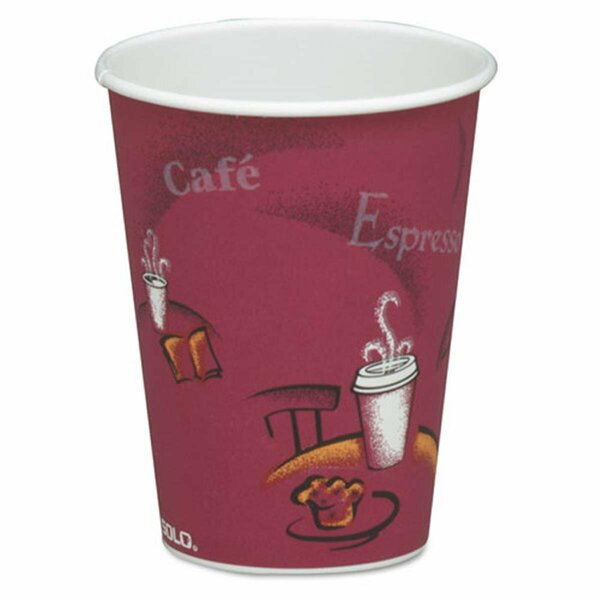 Tistheseason Solo Cup  Bistro Design Hot Drink Cups Paper, 8 oz. Maroon TI3357950